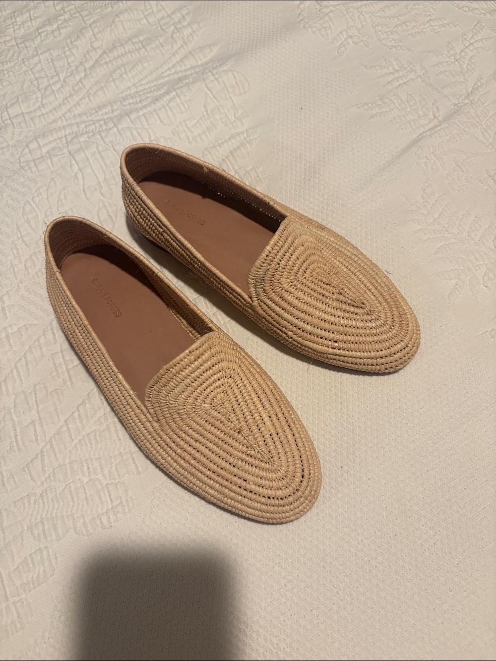 Carrie Forbes Atlas women woven loafers size 35
